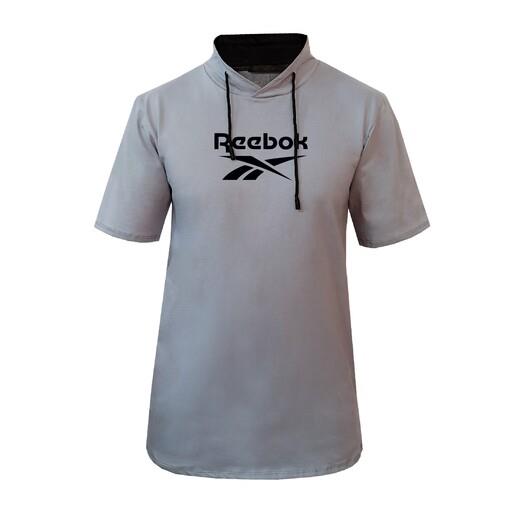 تیشرت آستین کوتاه  طوسی مردانه طرح Reebokمدل q1324